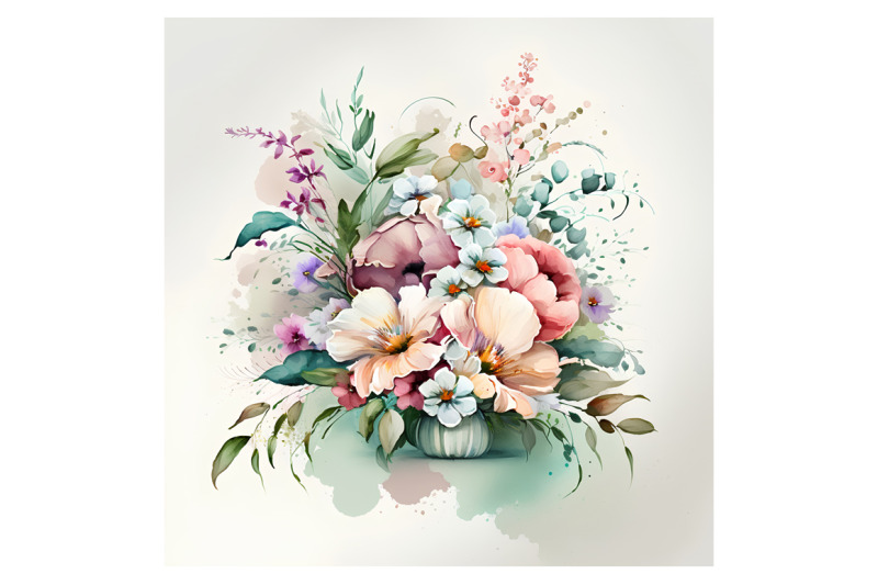watercolor-easter-flowers