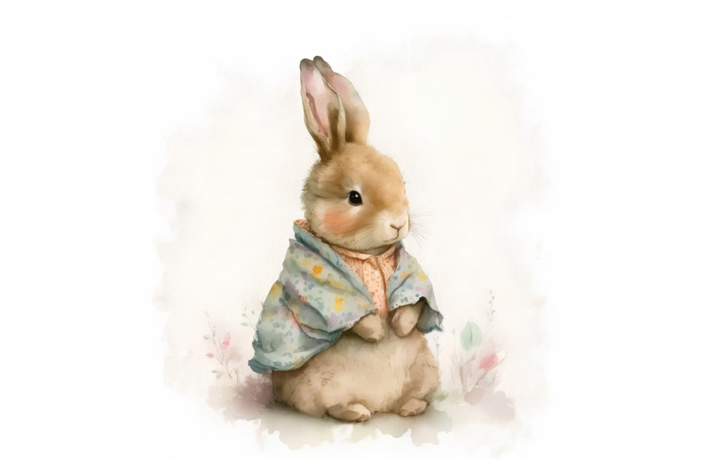 watercolor-pink-cheek-bunny