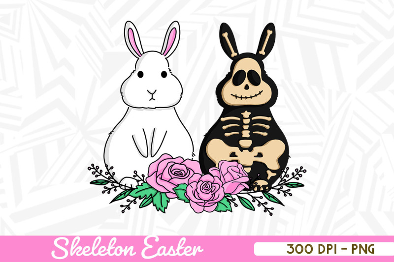 easter-bunny-skeleton-bunny-couple