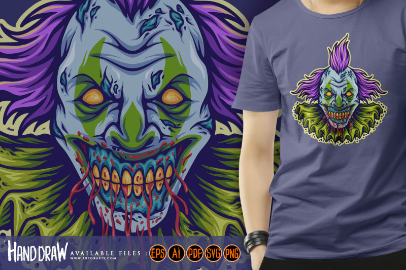 spooky-circus-clown-head-cartoon-logo-illustration