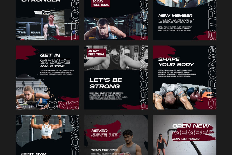 progym-sport-instagram-post-template