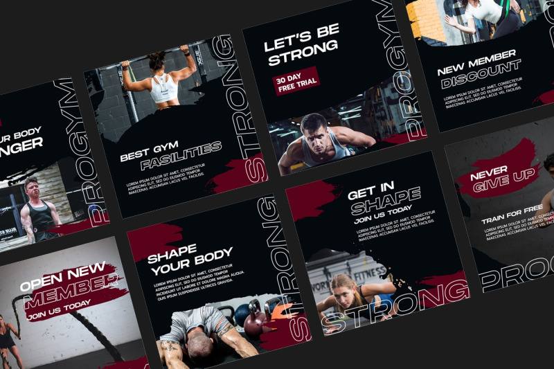 progym-sport-instagram-post-template