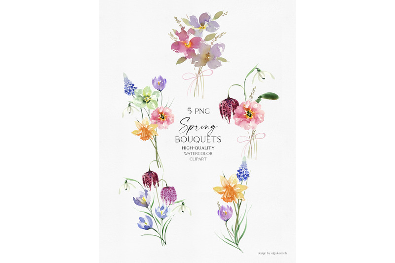 spring-flowers-watercolor-set