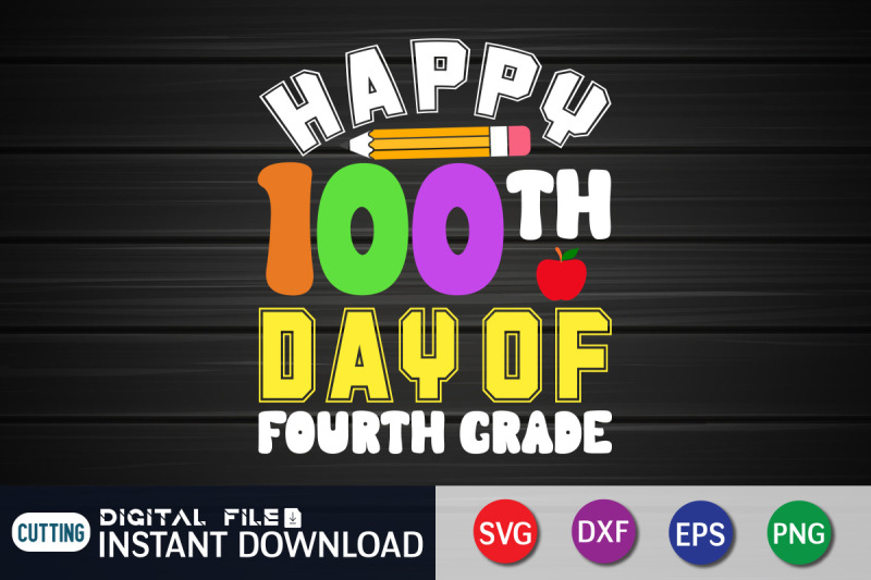 happy-100th-day-of-fourth-grade-svg