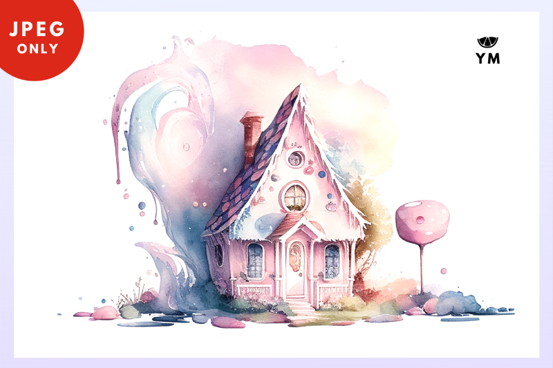 spring-watercolor-houses