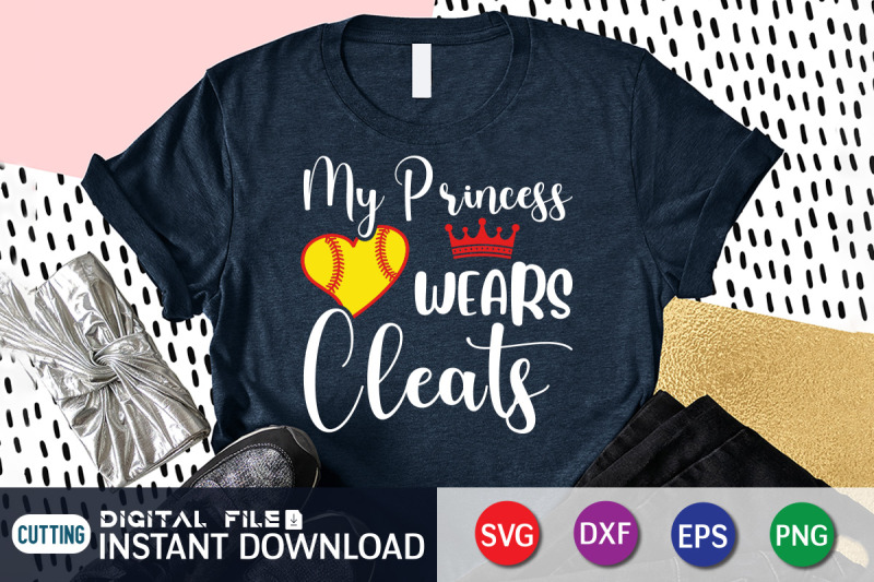 my-princess-wears-cleats-svg