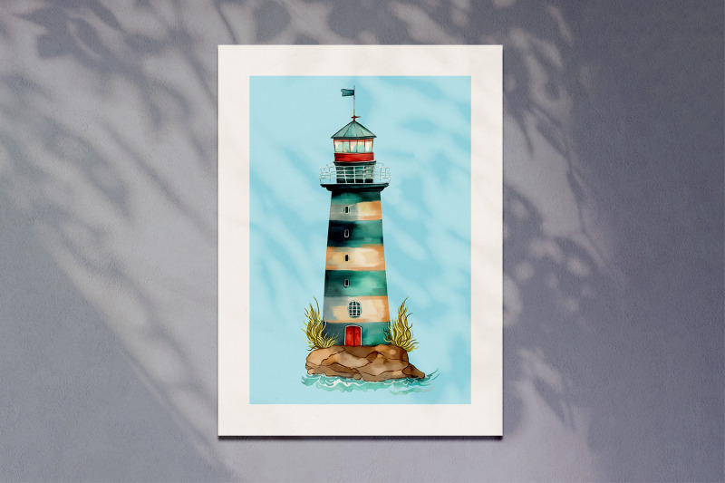 colorful-watercolor-lighthouses-set-kids-art