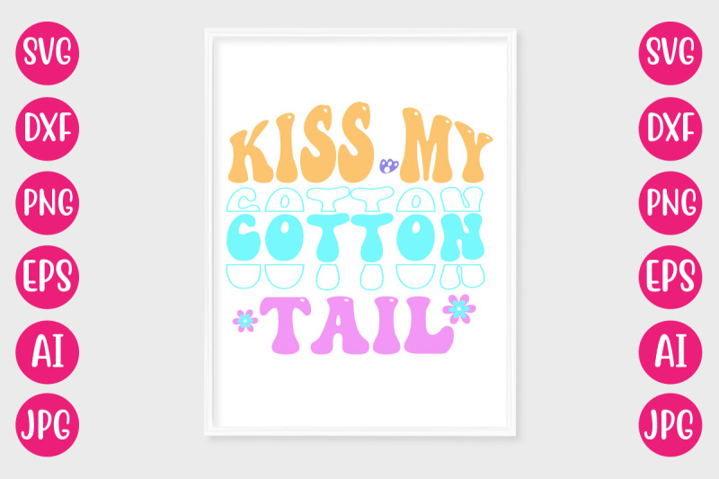kiss-my-cotton-tail-retro-design