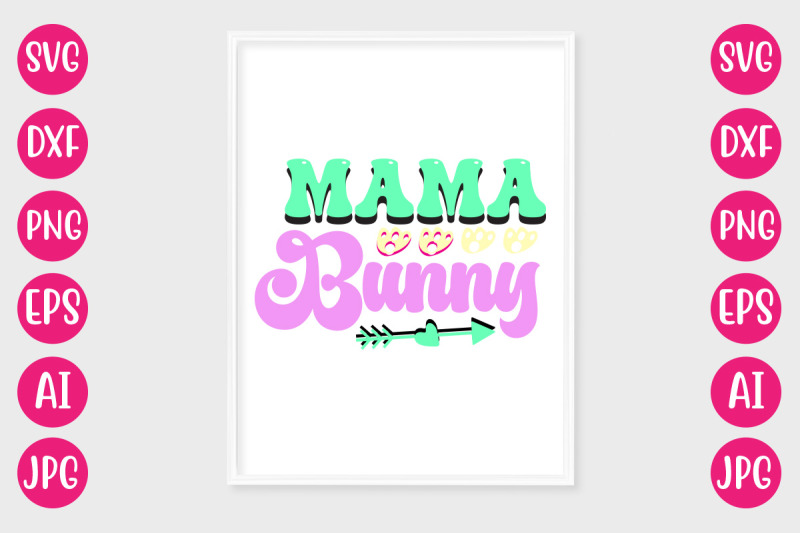 mama-bunny-retro-design
