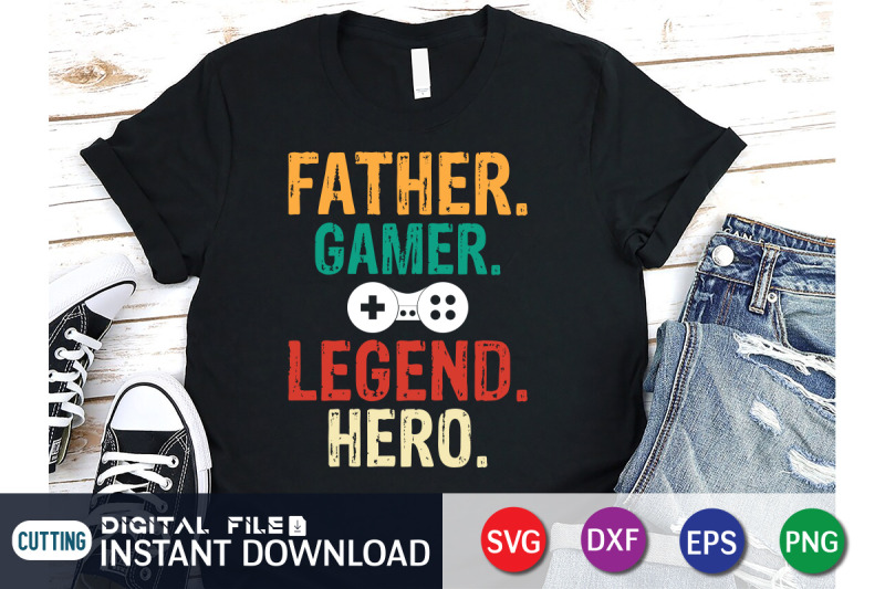 father-gamer-legend-hero-svg