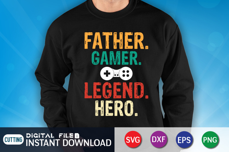 father-gamer-legend-hero-svg