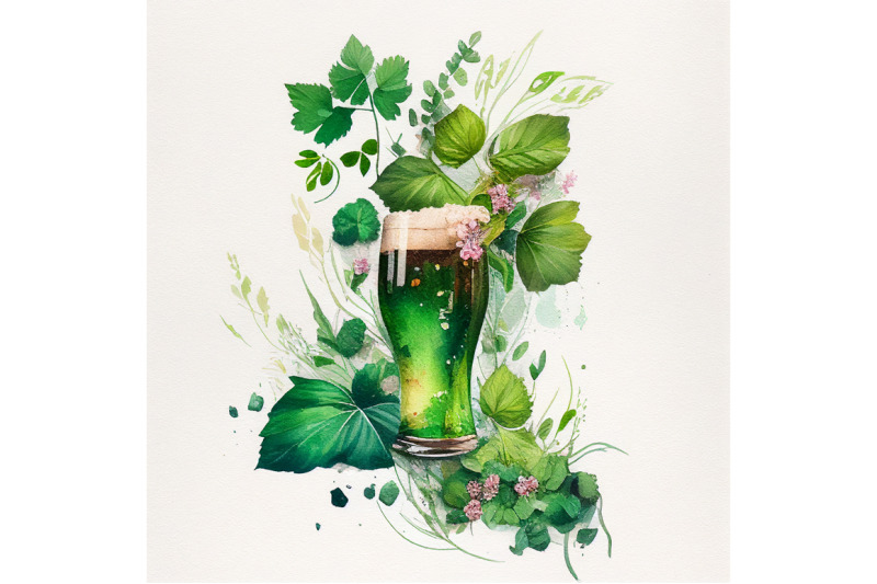 watercolor-green-drink