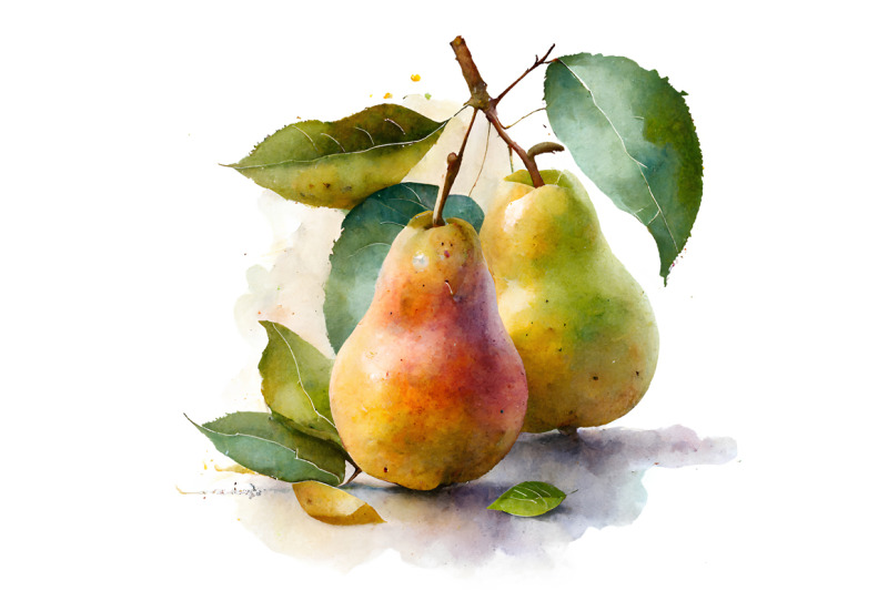 watercolor-pears