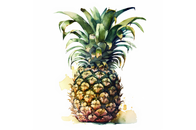 watercolor-pineapple