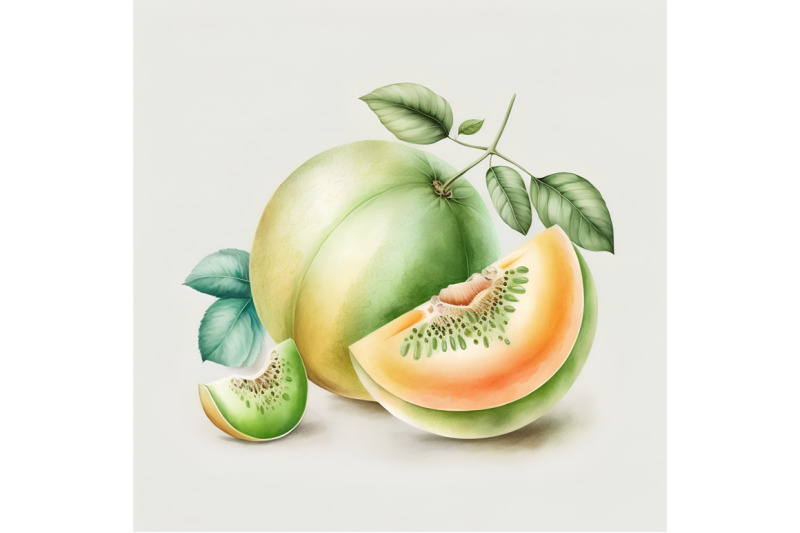 watercolor-honeydew