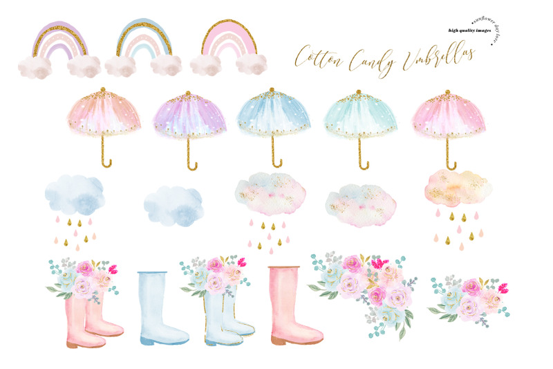 pink-cotton-candy-umbrellas-clipart-pink-rainy-boots-cute-rainbow