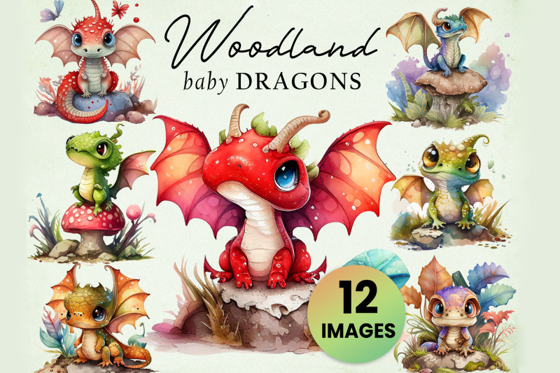 12-cute-woodland-dragon-babies-12-graphic-clip-art-illustration-inst