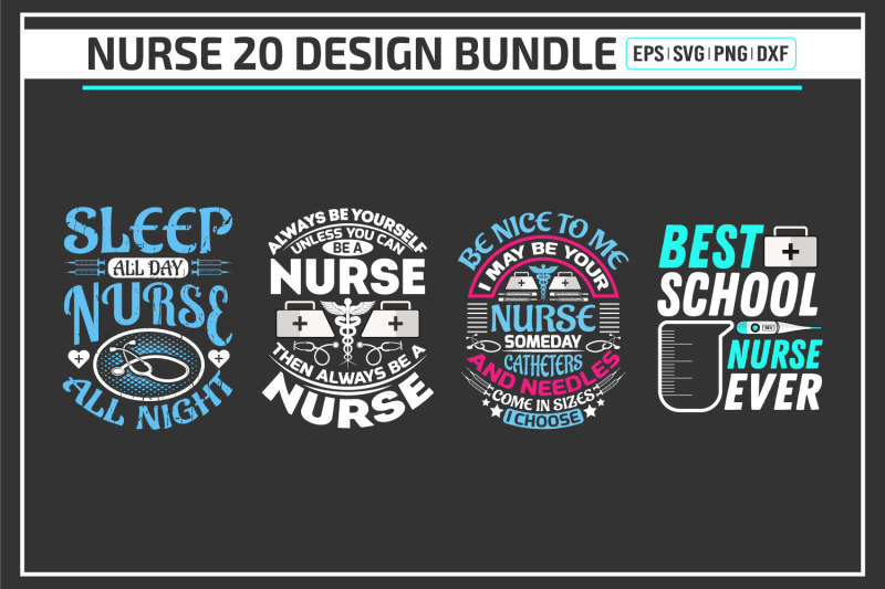 nurse-t-shirt-design-bundle