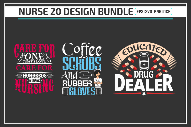 nurse-t-shirt-design-bundle