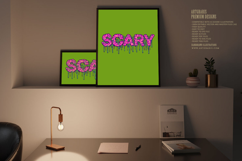 spooky-melting-words-scary-lettering-text-illustration