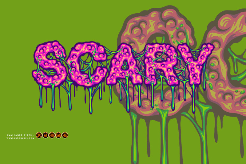 spooky-melting-words-scary-lettering-text-illustration