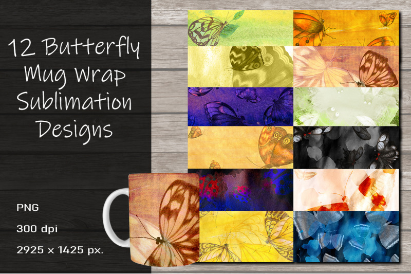 butterfly-mug-wrap-sublimation-design-15-oz