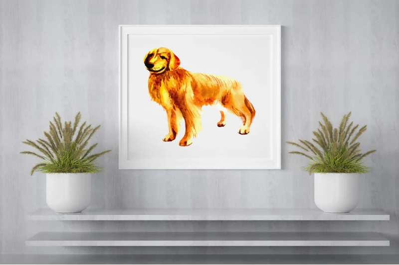 quot-pet-digital-clipart-collection-large-sized-dog-watercolors-with-acce