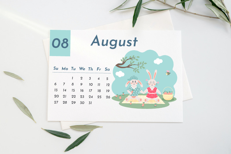 printable-calendar-2023-cute-bunnies-in-love