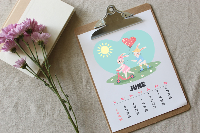printable-calendar-2023-cute-bunnies-in-love