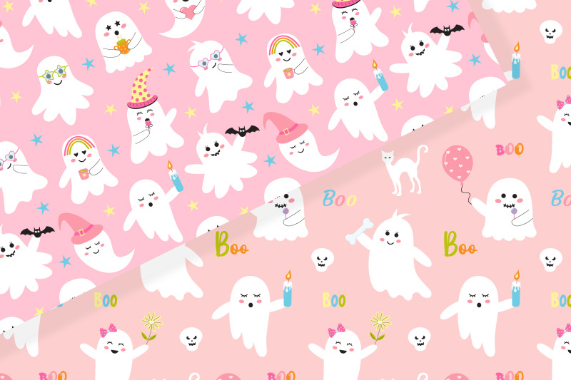 cute-pink-halloween-seamless-patterns