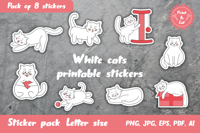 white-cats-printable-stickers