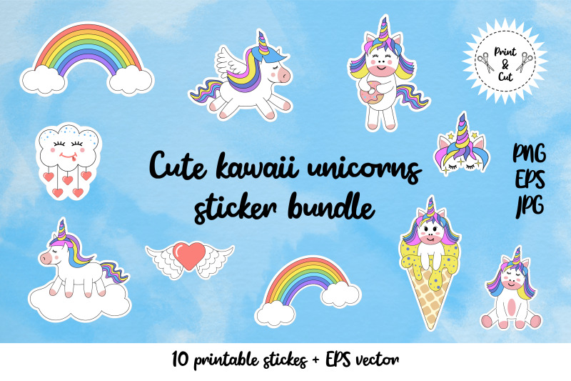 cute-kawaii-unicorns-sticker-bundle