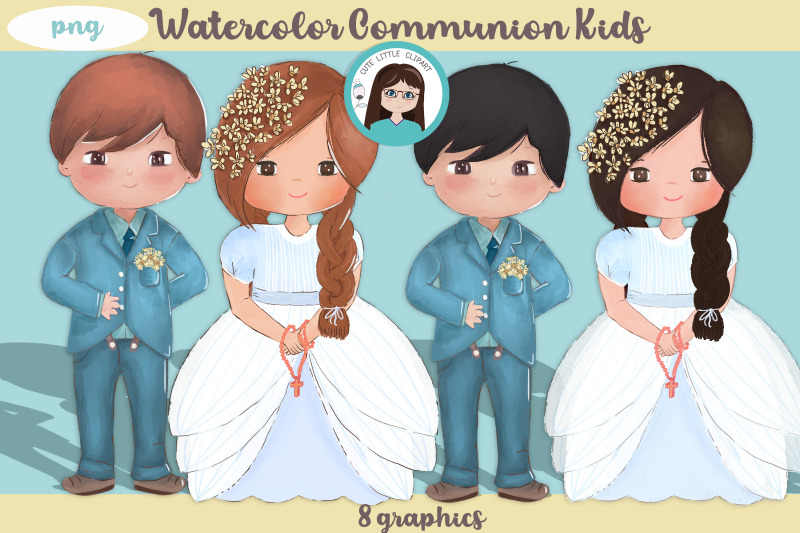 watercolor-communion-kids