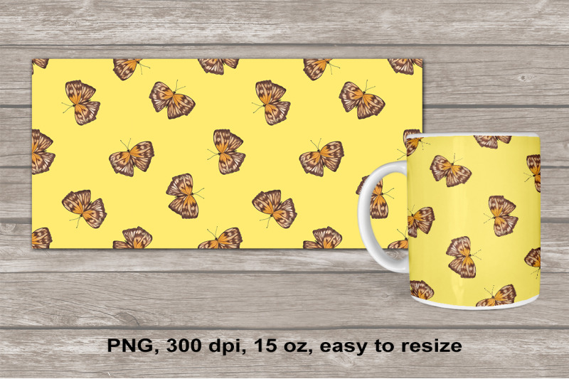 butterfly-mug-wrap-sublimation-design-15-oz