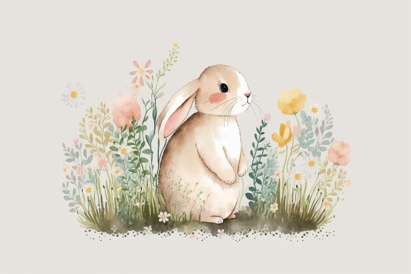 watercolor-spring-bunny