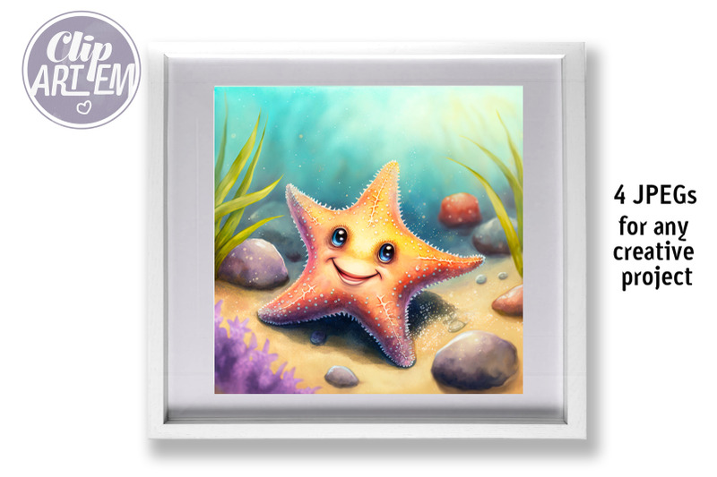 cute-starfish-wall-art-kids-decor-4jpeg-watercolor-illustration-images