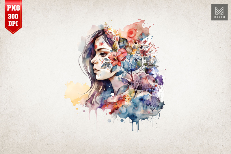 beautiful-girl-amp-flowers-watercolor-7