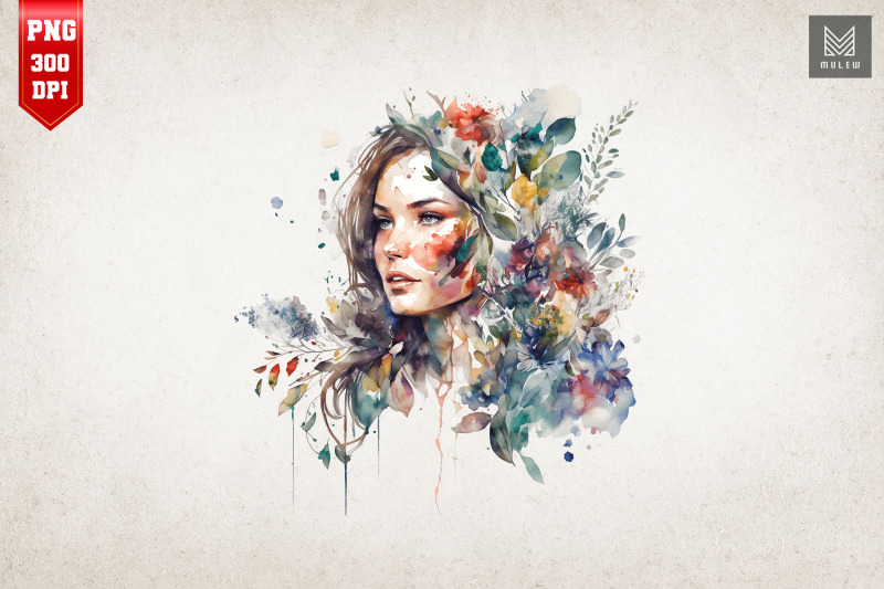 beautiful-girl-amp-flowers-watercolor-9