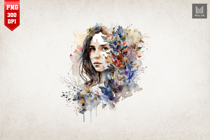 beautiful-girl-amp-flowers-watercolor-19