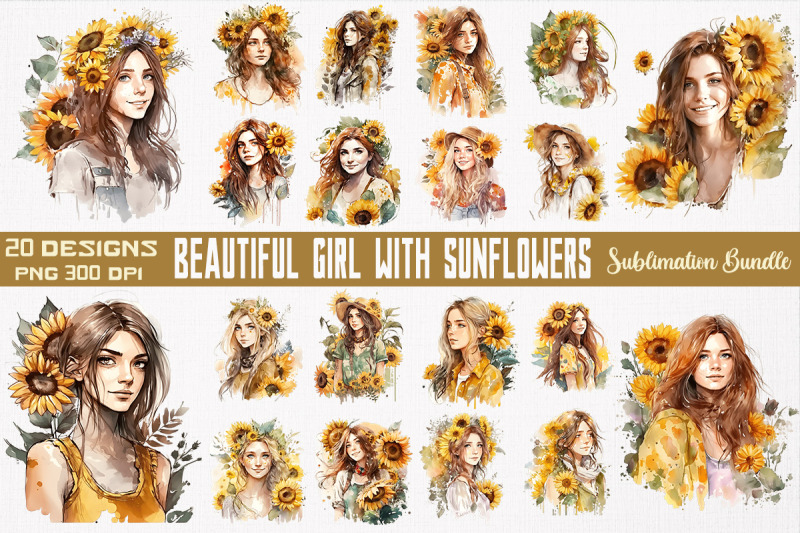 beautiful-girl-amp-sunflowers-bundle