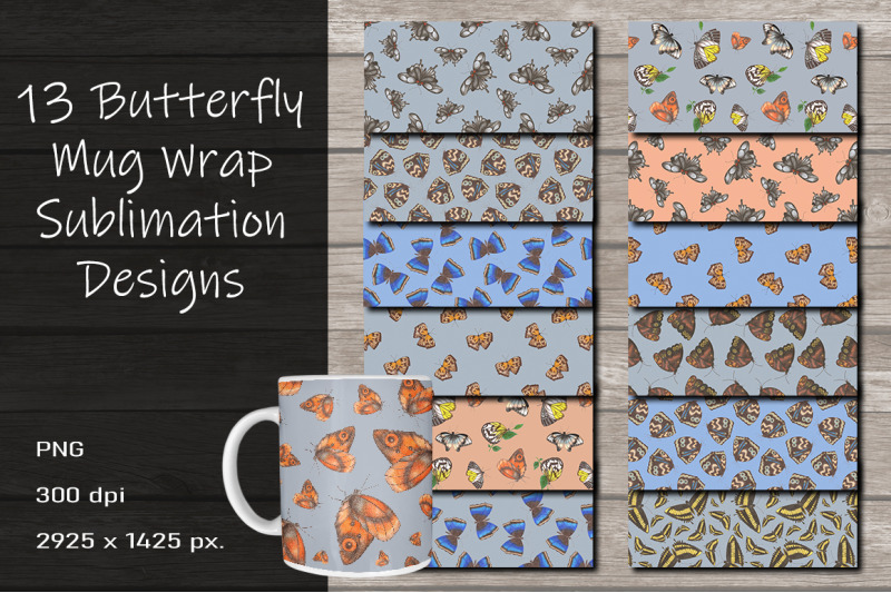 butterfly-mug-wrap-sublimation-design-15-oz