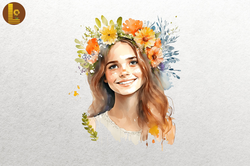 beautiful-girl-with-flowers-watercolor-5