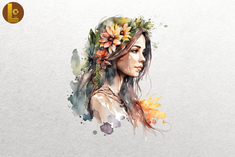 beautiful-girl-with-flowers-watercolor-7