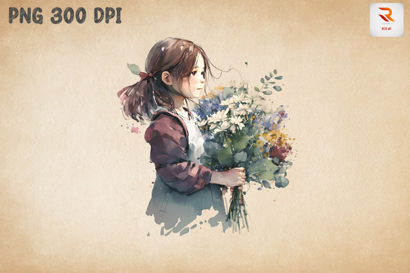 cute-girl-with-bouquet-watercolor-12