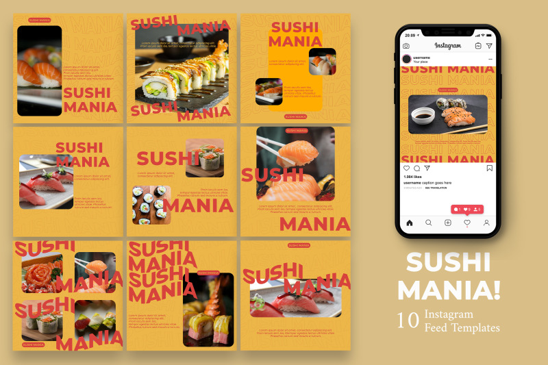 sushi-food-instagram-post-template