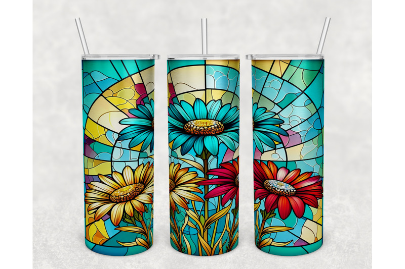 stained-glass-daisies-tumbler-wraps-bundle-20-oz-skinny-tumbler-daisy