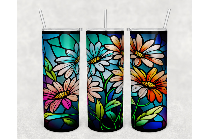 stained-glass-daisies-tumbler-wraps-bundle-20-oz-skinny-tumbler-daisy