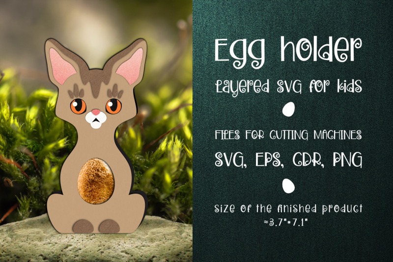 abyssinian-cat-easter-egg-holder-template