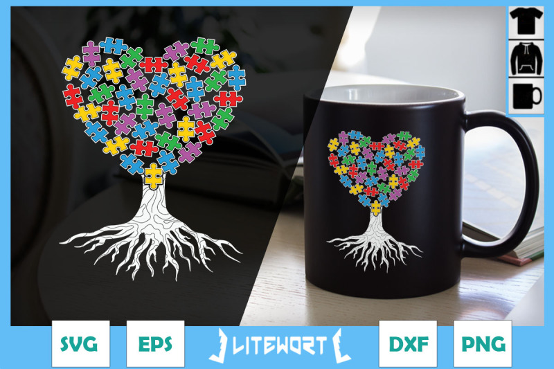 autism-tree-puzzles-heart-tree