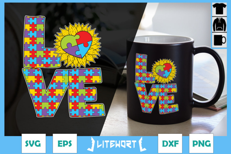 love-autism-sunflower-puzzle